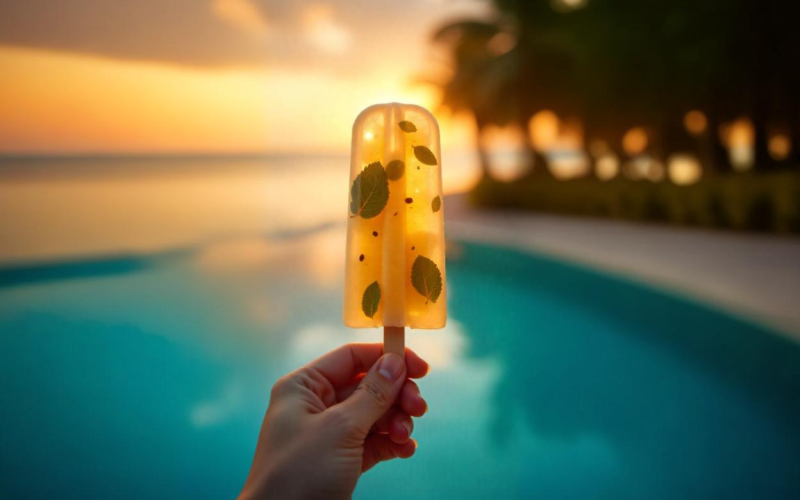 Receitas de gelados com frutas e água de coco para ficar em forma